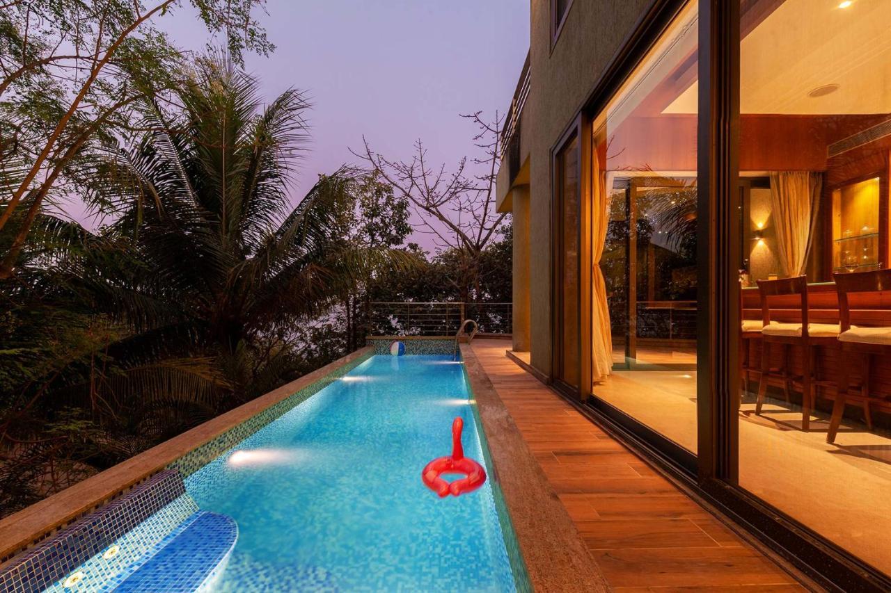 The Blue Horizon By Stayvista - Featuring A Beach-View Villa With A Swimming Pool, Indoor Games, And A Relaxing Balcony Alibag Bagian luar foto